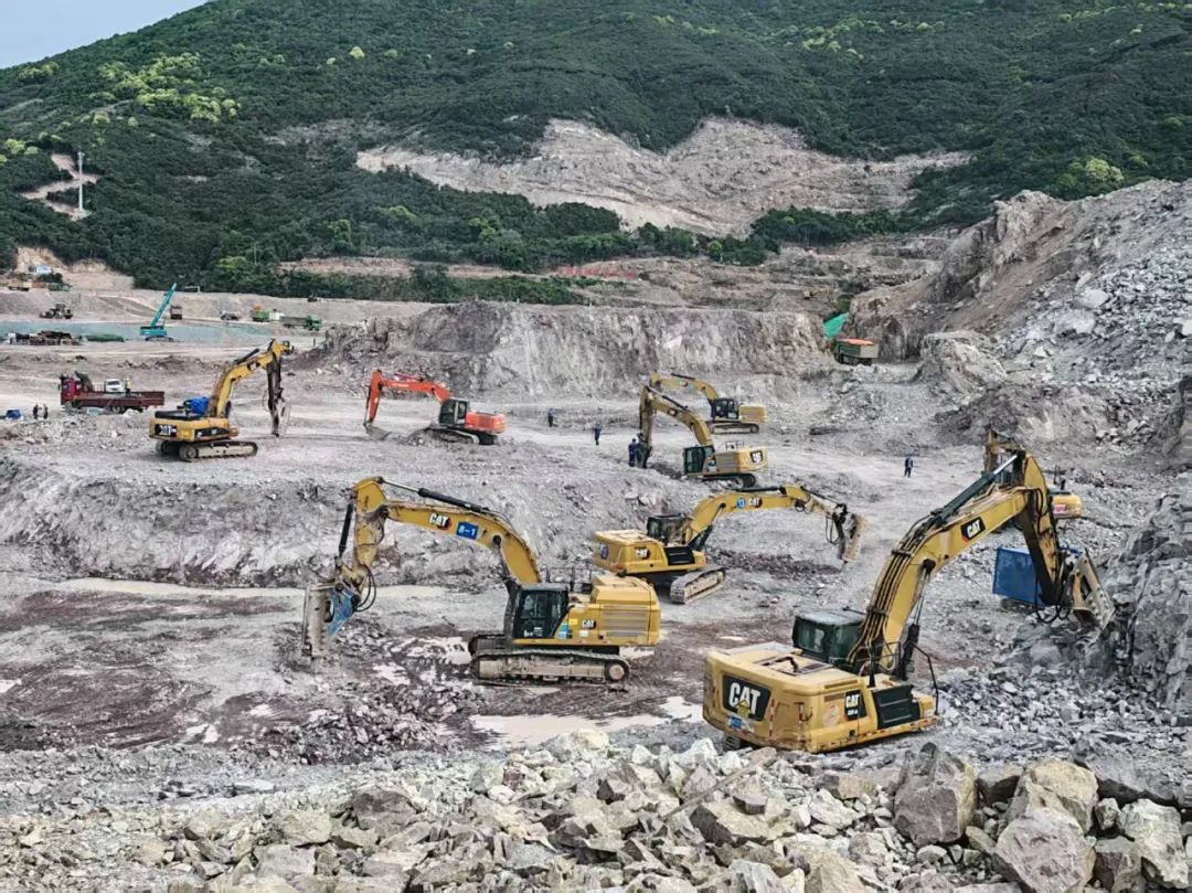 浙江金七門項目一期工程2號核島負挖完成
